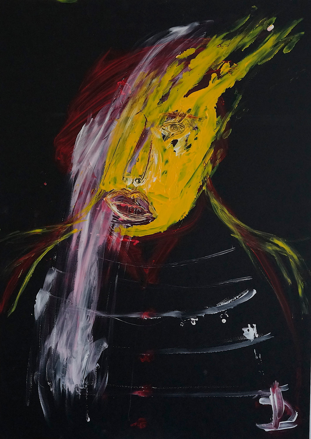 Painting by Ivo Dimchev - Angel 7 / 50 cm x 70cm/