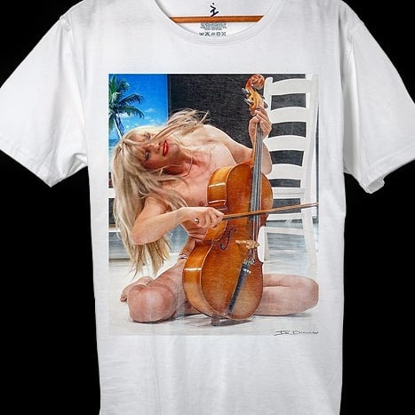 T-shirt with portrait