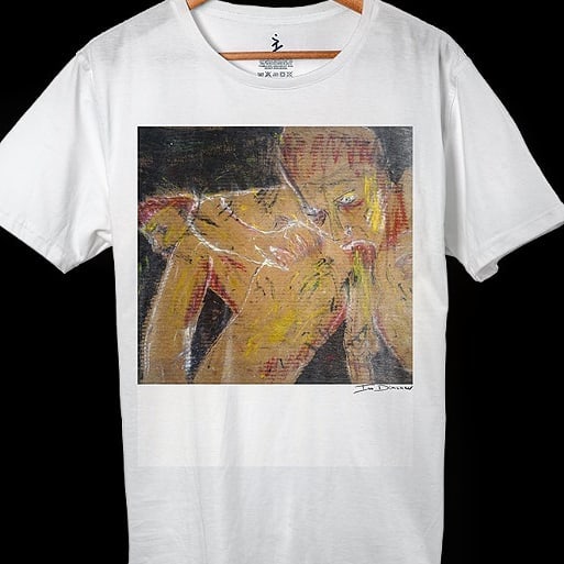 T-shirt with erotic painting