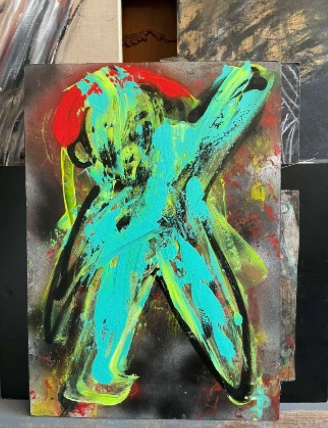 Painting by Ivo Dimchev - Angel 15 / 70cm x 50 cm/