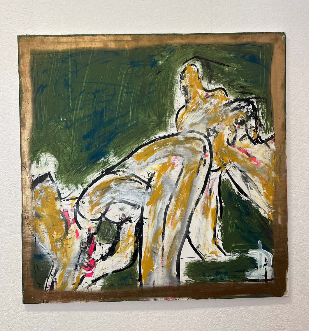 Erotic painting by Ivo Dimchev /80 cm x 80 cm/