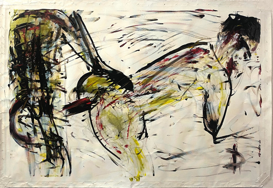 Erotic painting by Ivo Dimchev / 80 cm x 120 cm/