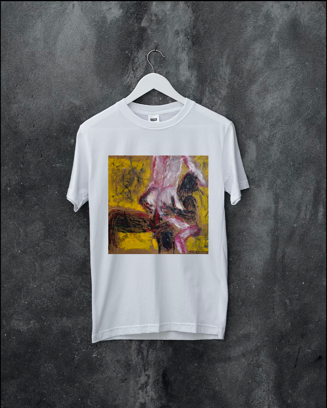 T-shirt with erotic painting
