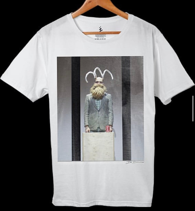 T-shirt with printed art by Ivo Dimchev